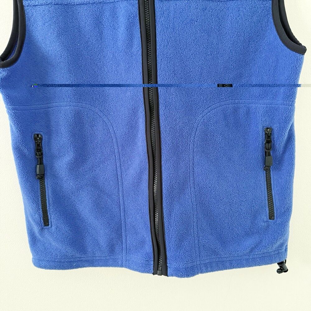 Vintage Old Navy Full Zip Fleece Vest Tactical Tech Wear M Medium Preppy Casual - Picture 10 of 16